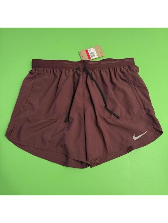 Nike Other - Nike Stride Dri-FIT 2-in-1 Lined Running 5" Shorts Burgandy Men FN2992-652 Sz L